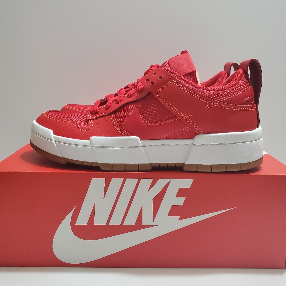 Women's Nike Dunk Low Disrupt Red Shoes CK6654-600
